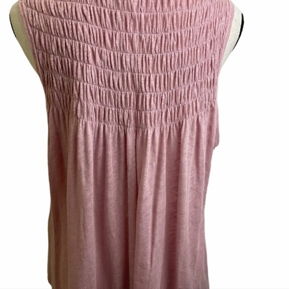 We The Free Anthropologie New To Town Tank Top Woman's XS Oversized Pink EUC - Picture 9 of 12